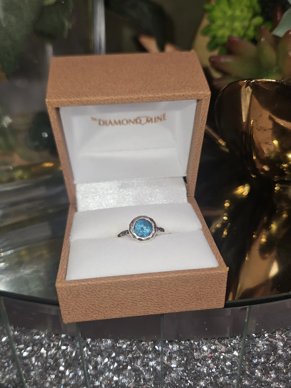 Blue Topaz Sterling Silver Ring